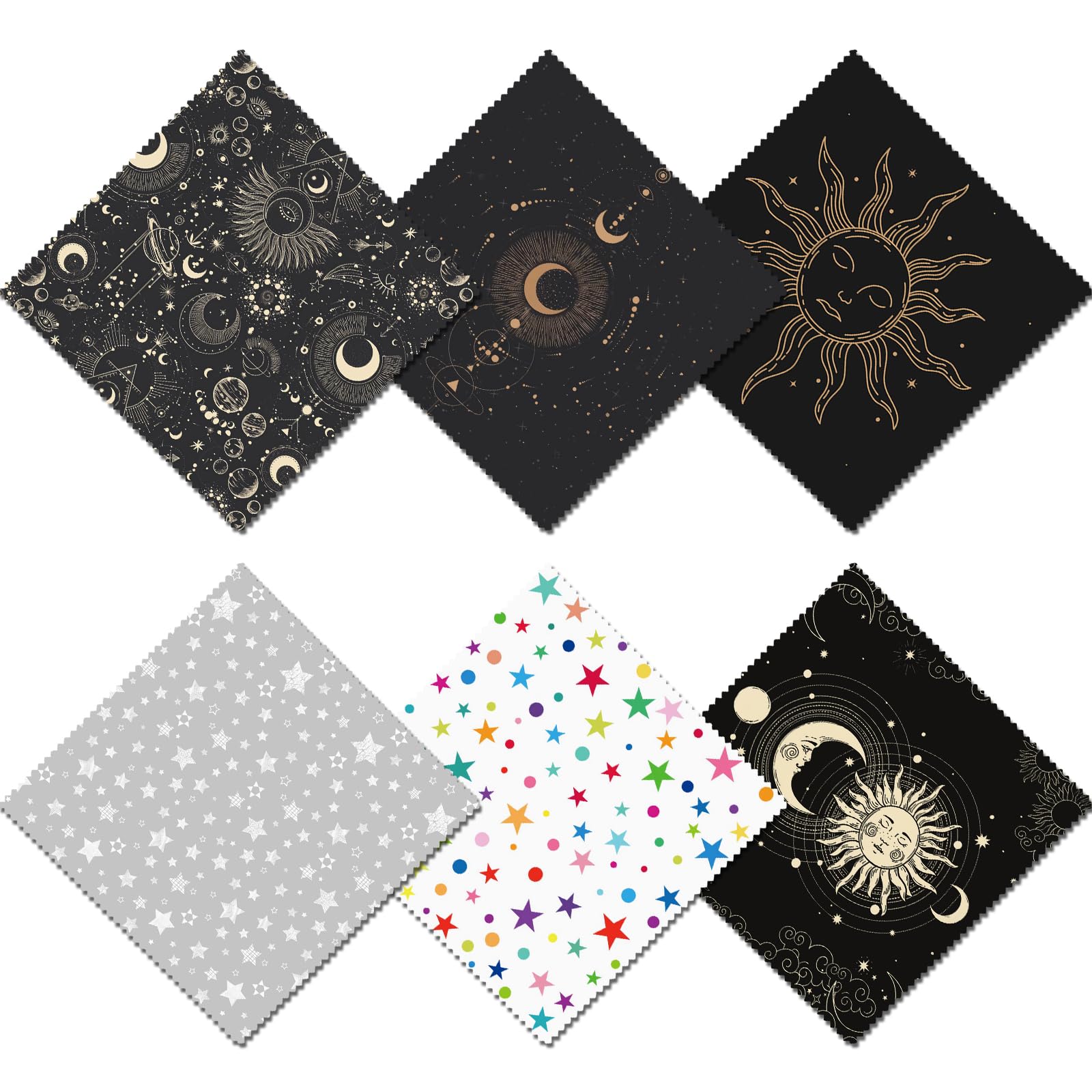 Chiffon microfibre BHAHB lot six pour lunettes, absorption efficace des poussières et traces.