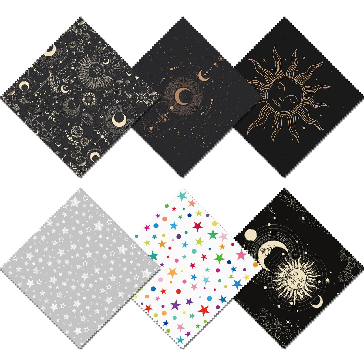 Chiffon microfibre BHAHB lot six pour lunettes, absorption efficace des poussières et traces.