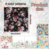 Chiffons BHAHB pour lunettes motifs floraux bleus, nettoyage efficace des traces.