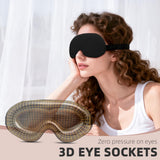 BIACK masque-sommeil-tissu-memoire-douce, peau respirante et confort.