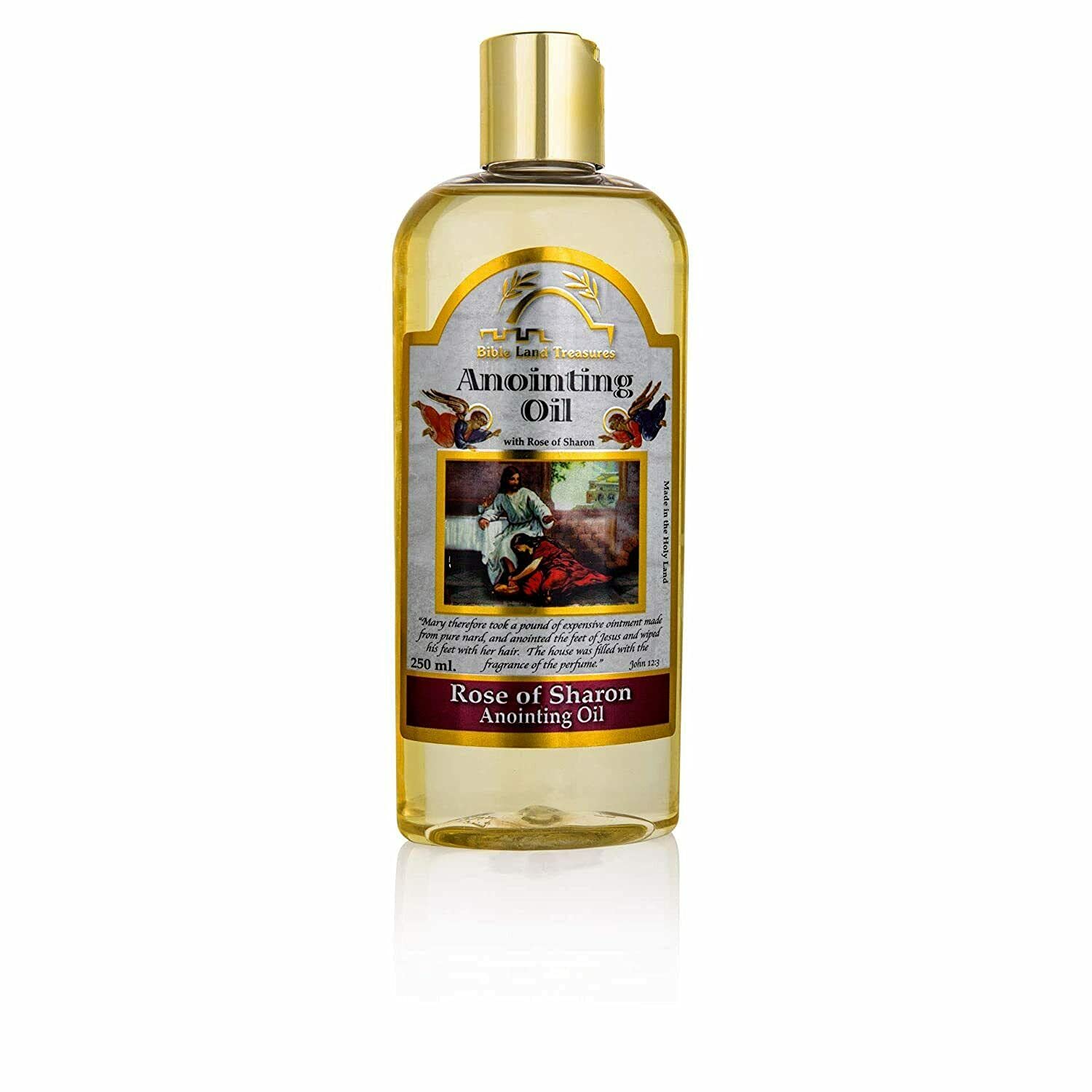 Bible Land Treasures Rose de Sharon sur la bouteille, parfum apaisant pour la prière