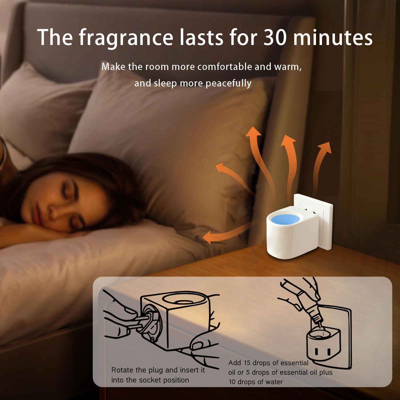 Conception élégante, adaptée au salon, chambre ou bureau.