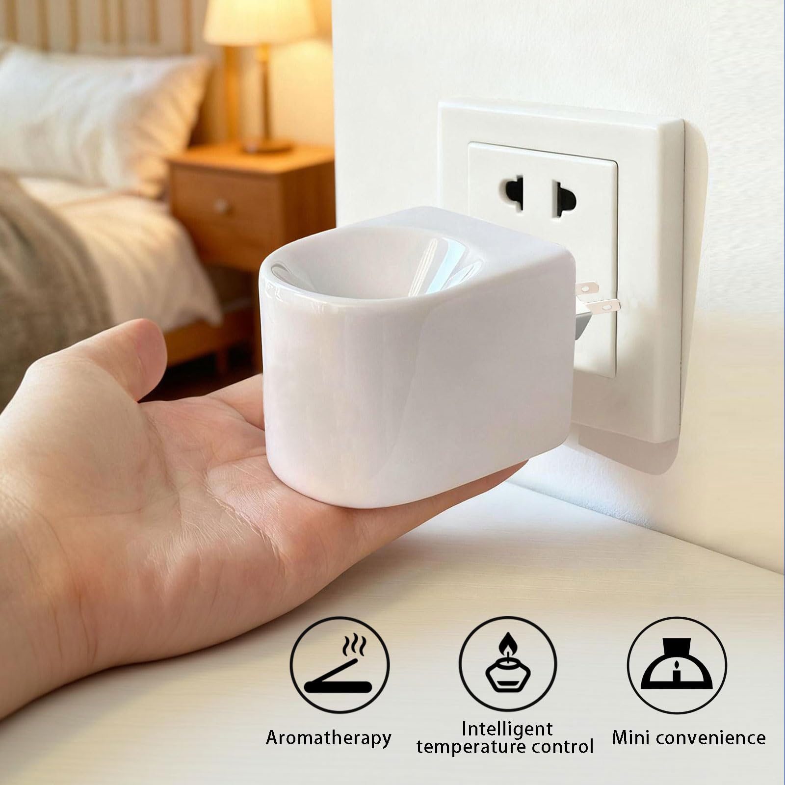 Diffuseur BieJiahWeiBie plug-in avec rotation pour prises verticales ou horizontales.