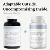 Big Bold Health Dutch Harbor Omega Maintain Softgels - flacon et étiquette clairs, informations utiles pour le suivi.