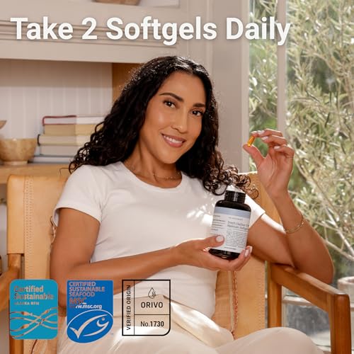 Big Bold Health Dutch Harbor Omega Maintain Softgels - ingrédients naturels et vitamines A et D, soutien potentiel.