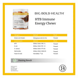Étiquette et pot BIG BOLD HEALTH HTB, pratique pour une dose quotidienne.