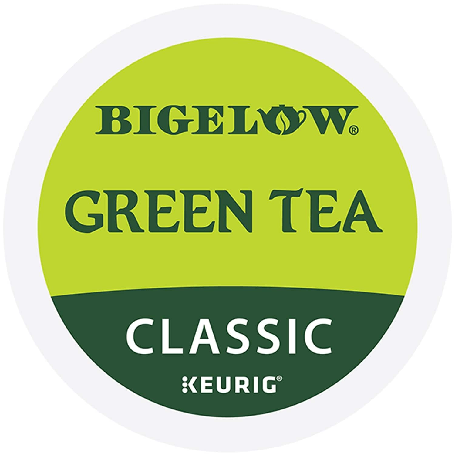Bigelow thé vert Keurig, infusion chaude pour une pause détente agréable.