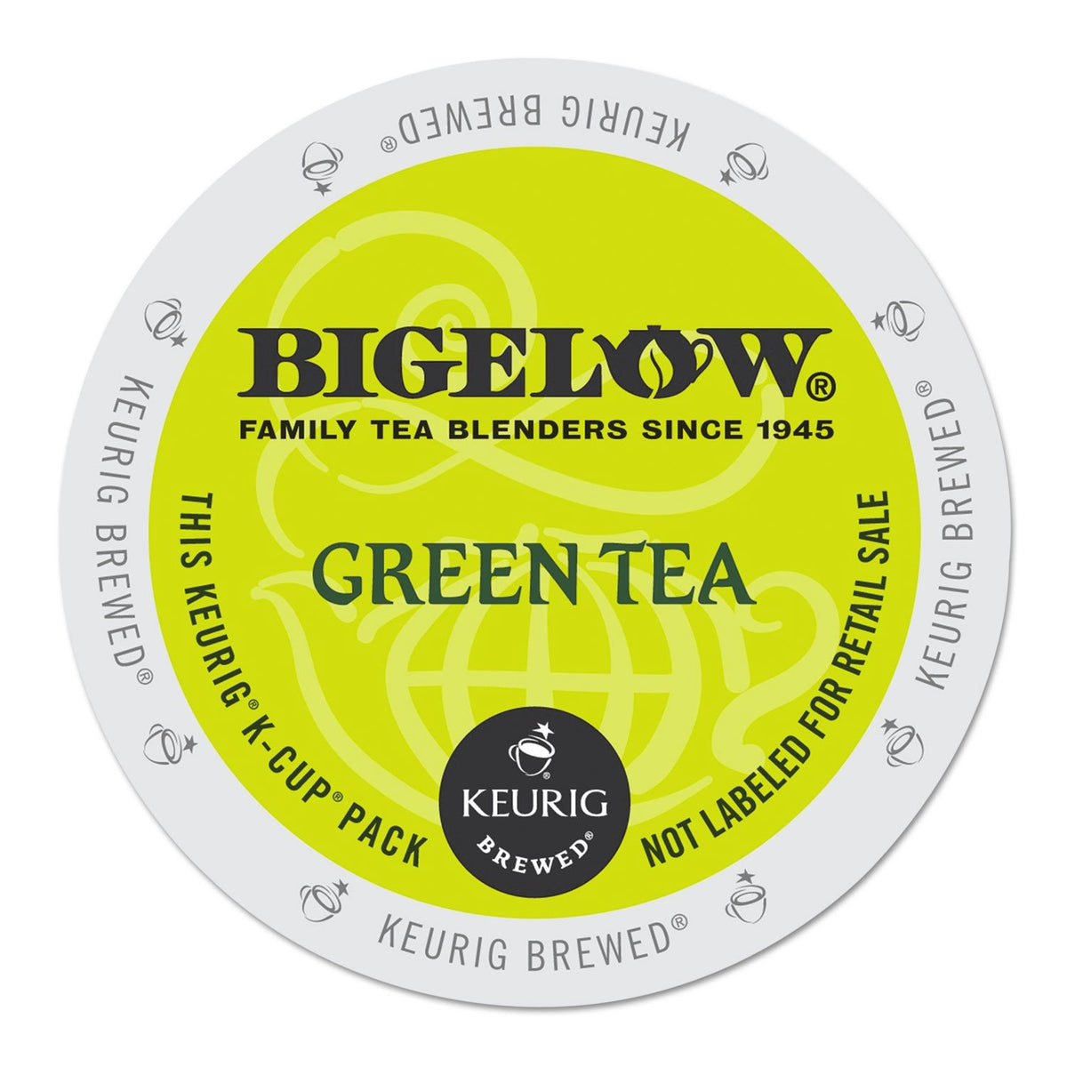 Bigelow thé vert Keurig, dosettes 24, pratique et rapide pour le petit-déjeuner.