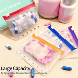 BIGNEWWANG pochettes colorées et detachables facilitent le tri par jour.