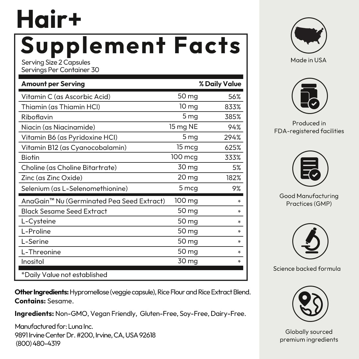 BIGVITA aperçu avant-après cheveux pour illustrer les résultats potentiels.