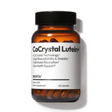 BIGVITA CoCrystal Lutein + – bouteille montrant l’étiquette et l’action d’absorption rapide.