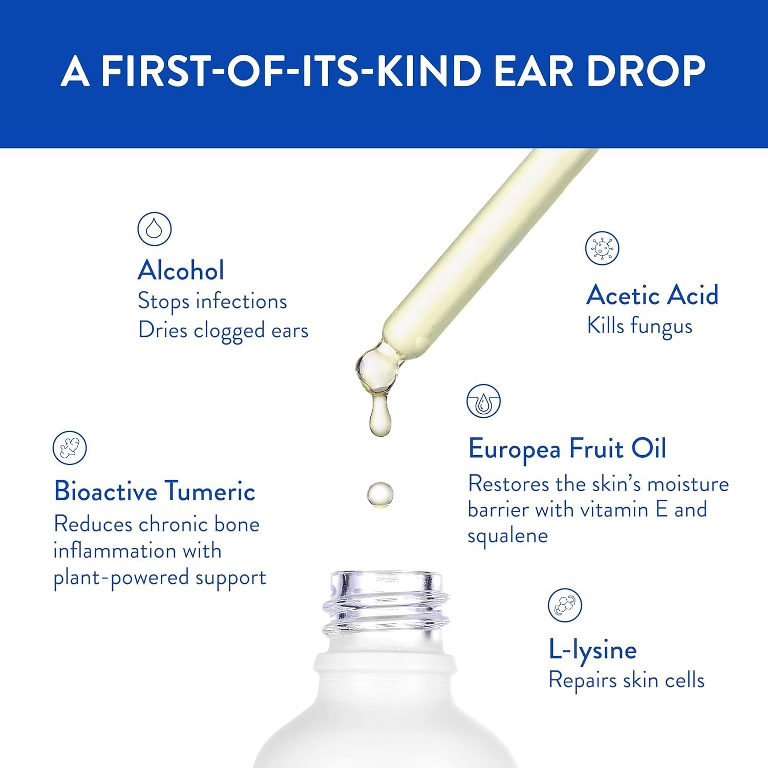 BigWave Drops : formule bio-actives visible dans la pipette pour l’entretien auditif.
