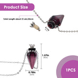 Collier-bouteille-parfum-diamant-violet Biiange, accessoire chic pour vos tenues.