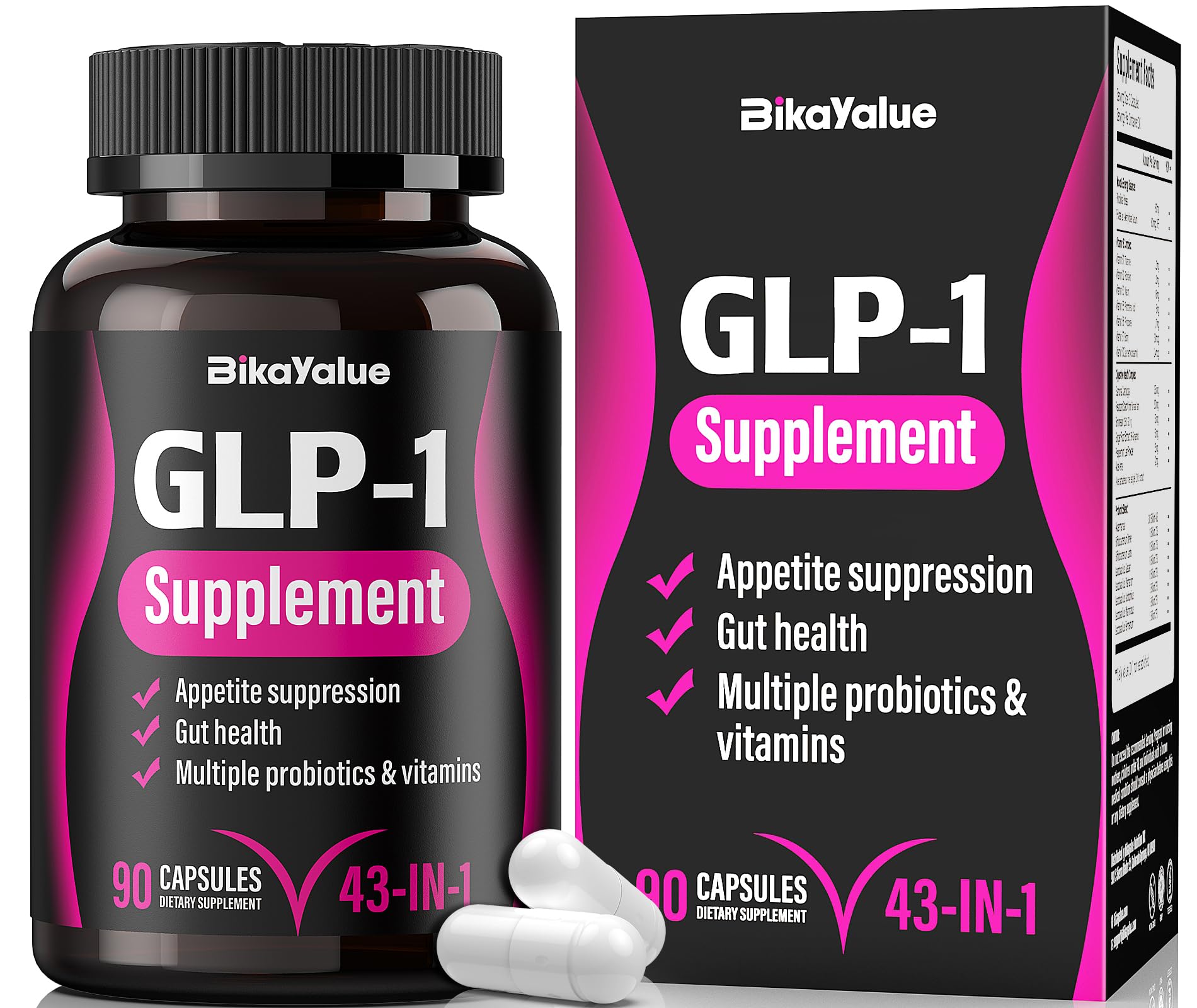 Bikayalue GLP-1 alternative: bouteille visible, soutien potentiel au métabolisme.