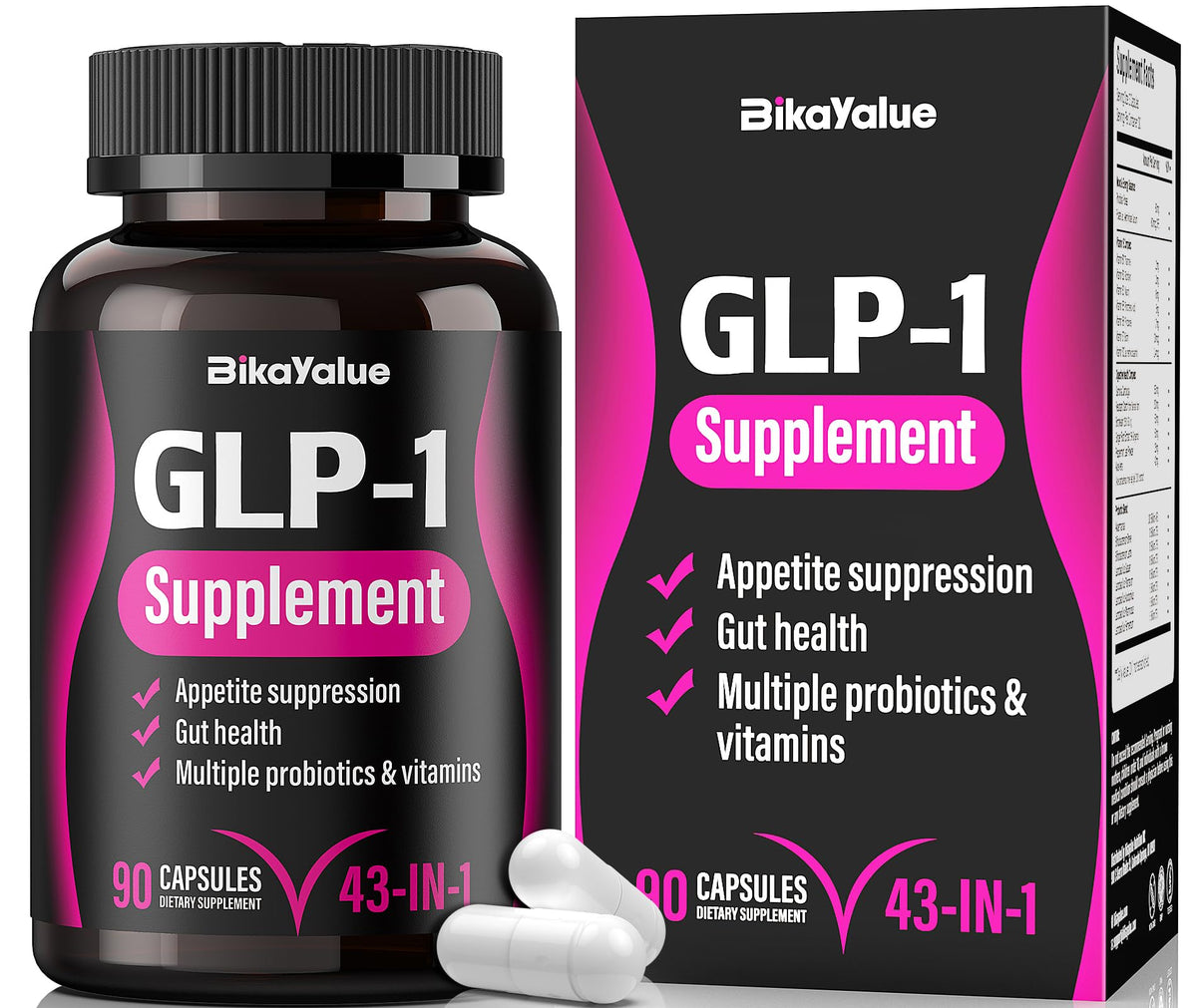 Bikayalue GLP-1 alternative: bouteille visible, soutien potentiel au métabolisme.