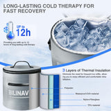 BilinavyNew: coussin genou ergonomique pour une distribution uniforme du froid