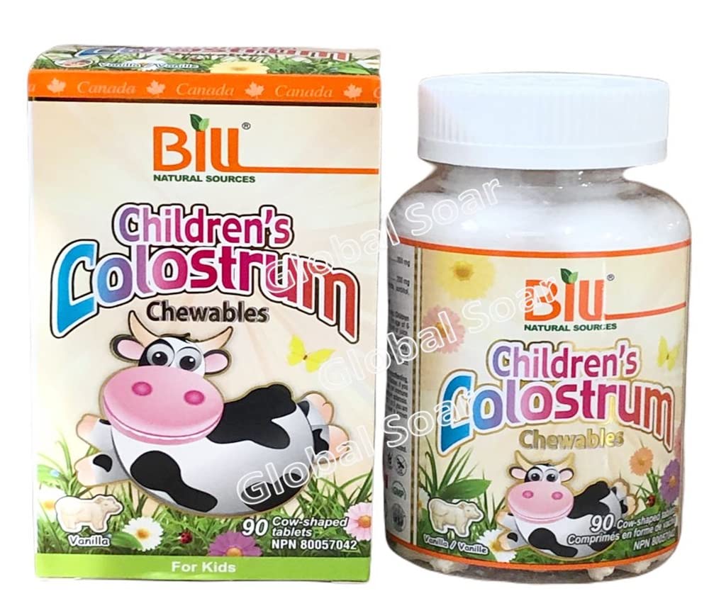 Bill Natural Sources Colostrum enfants, gommes à mâcher, routine quotidienne
