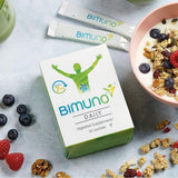 BIMUNO Immunité – mélange pratique à intégrer aux aliments et boissons.