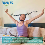 Compatibilité BINITS avec masque CPAP et tuyaux sans compromis.