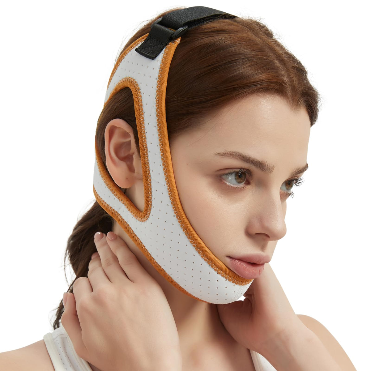 BINITS sangle de menton CPAP ajustable pour un maintien sûr durant la nuit.
