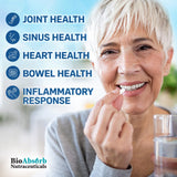 Bio Absorb Serrapeptase – ingrédients végétariens, sans allergènes et sans OGM.