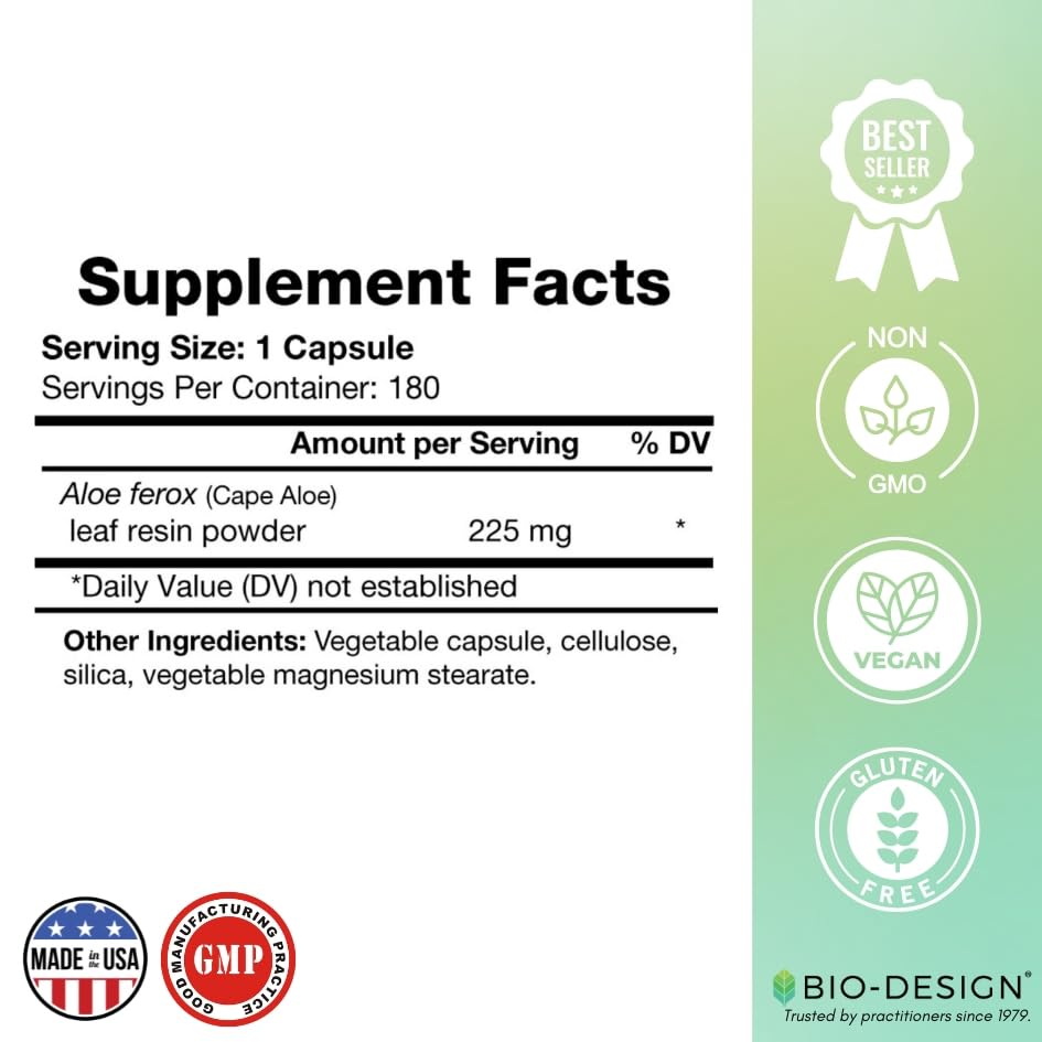 Bio-Design Aloe Lax résine Aloe Ferox – extrait végétal enrichi