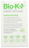 Bouteille Bio-K Plus Dailycare de 30 capsules, prise pratique dans la routine.