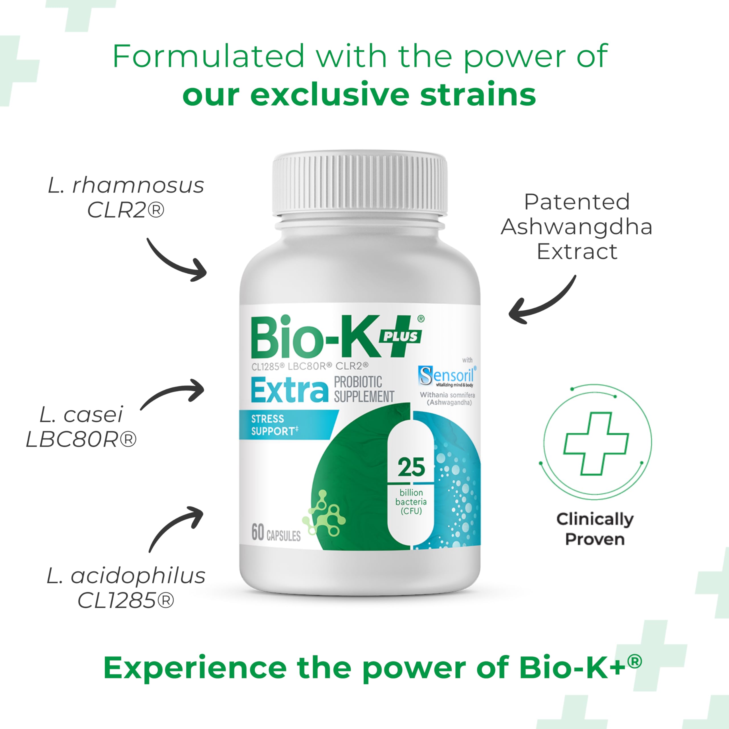 Bio-K Plus Extra Stress Support - capsules faciles à intégrer dans votre routine.