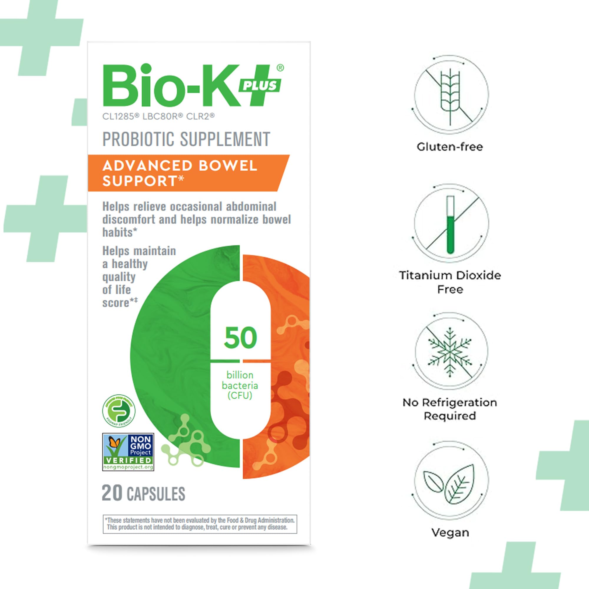 Bio-K Plus – formule vegan sans gluten, pratique au quotidien.