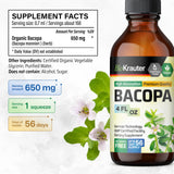 Goutte individuelle Bacopa Monnieri avec pipette pour dosage précis