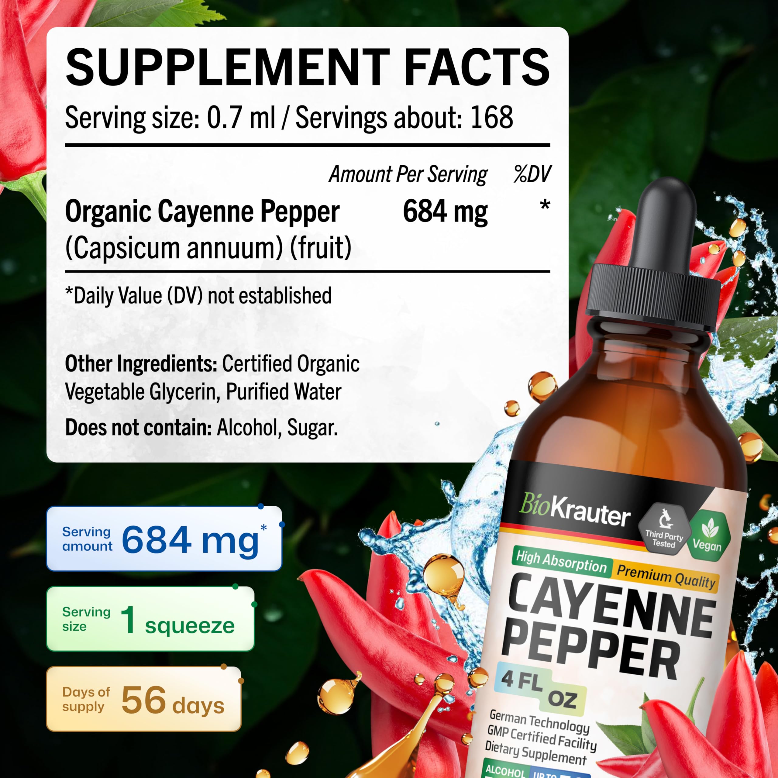 Contenu à base de glycérine: goût agréable sans sucre ajouté.