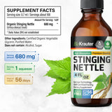 Bio Krauter composition eau et glycérine: formule douce et sans alcool.