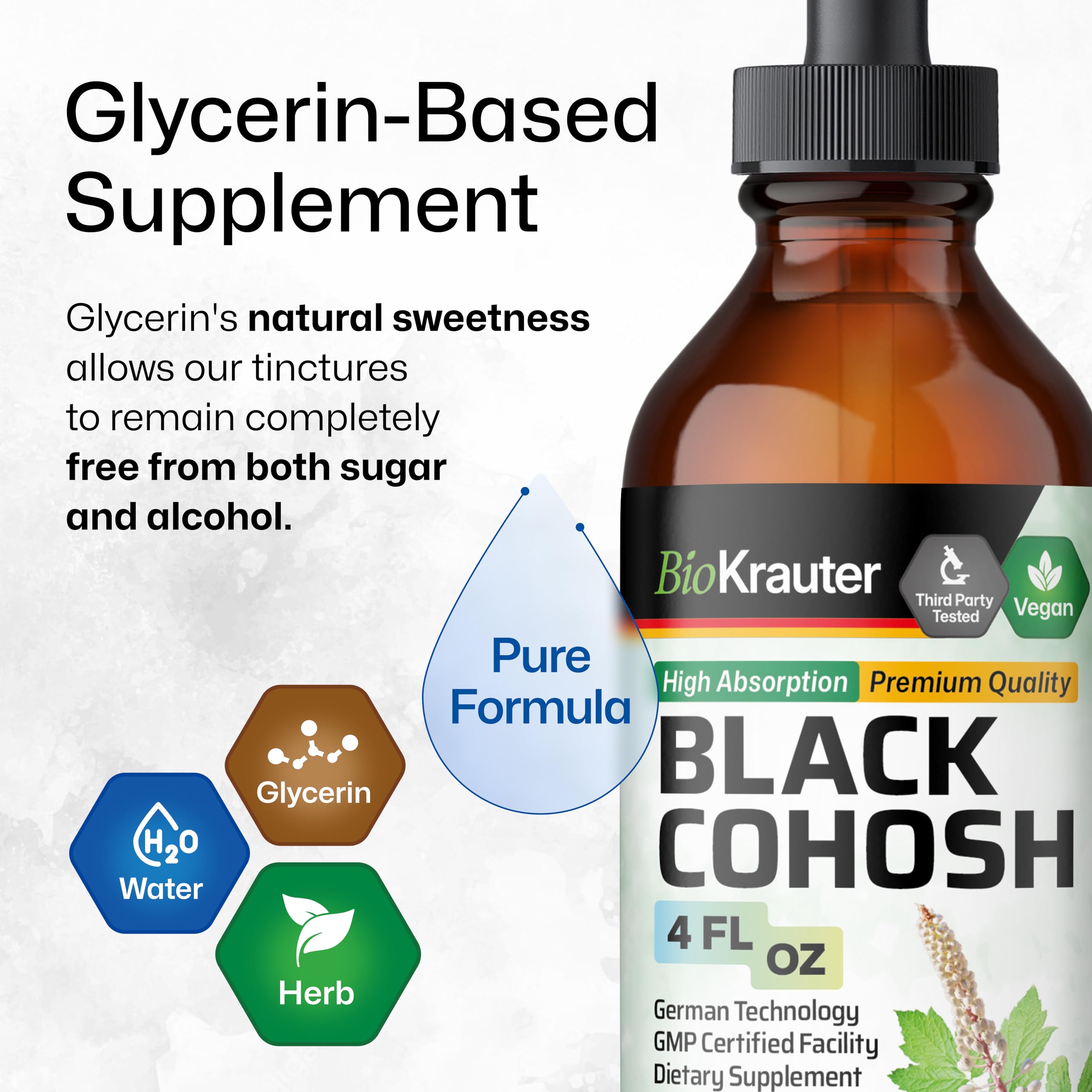 BIO KRAUTER formule pure trois ingrédients simples pour une utilisation pratique.