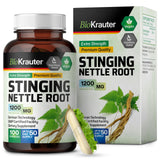 BIO KRAUTER Ortie dioïque – flacon de capsules pour un soutien potentiel du bien-être urinaire.