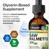 84 portions dans BIO KRAUTER Saw Palmetto pour environ un mois d’utilisation