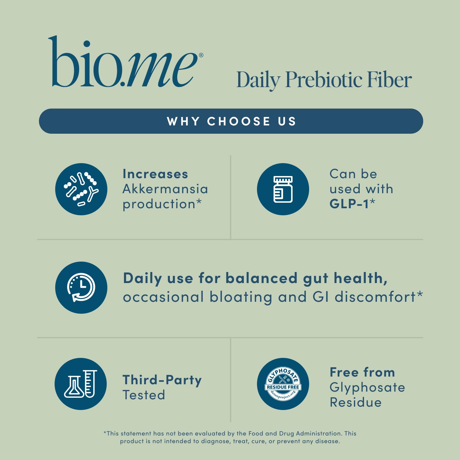 Bio.me Fibre Prébiotique mélange PHGG et amidon de pomme de terre pour la digestion.