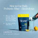 Bio.me prébiotiques en poudre, solution sans produits laitiers et sans gluten.