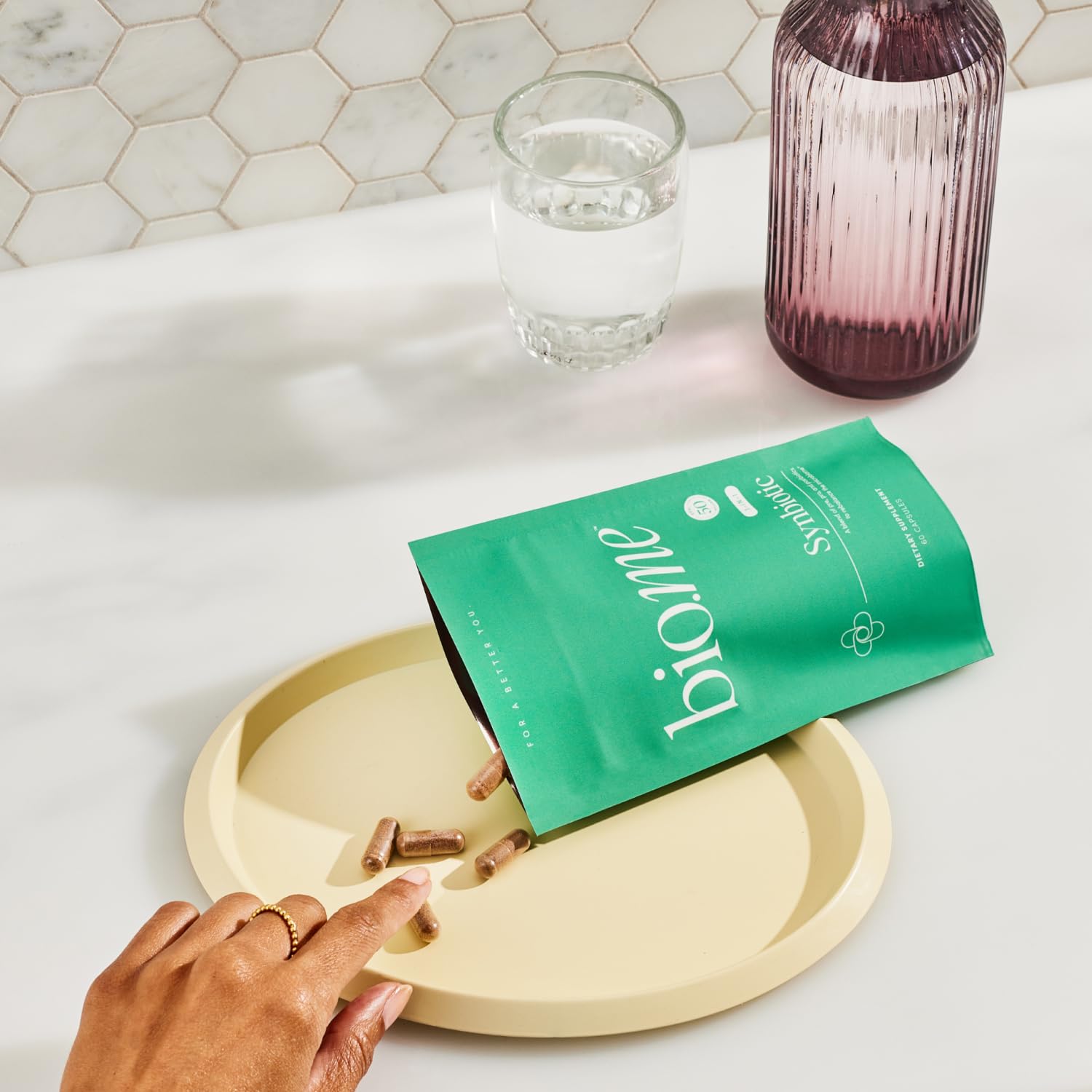 Bio.me Synbiotic bienfaits potentiel : image associant le bien-être et une routine saine.