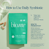 Bio.me Synbiotic illustration digestion : visuel pédagogique sur le soutien digestif potentiel.