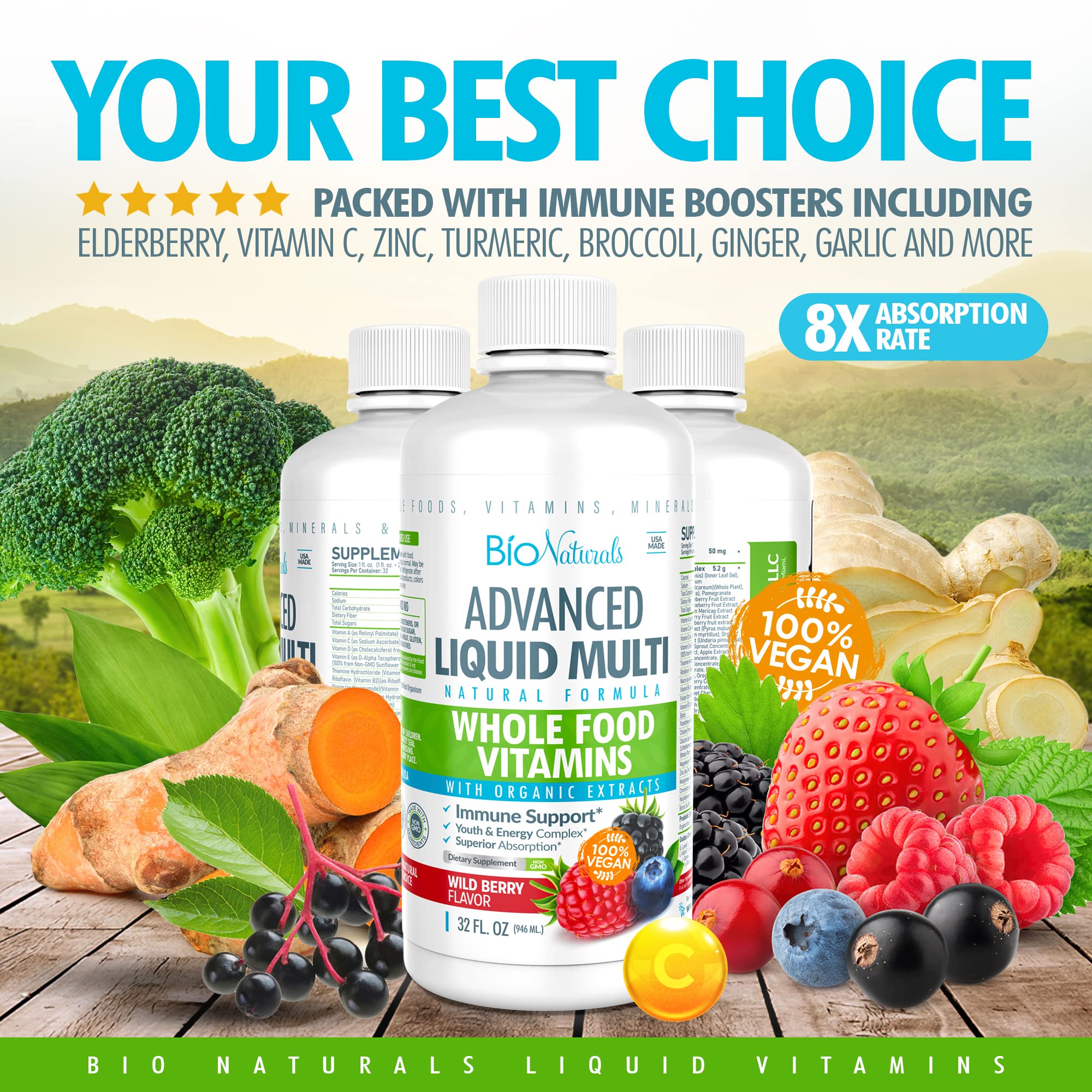 Bio Naturals fibres et prébiotiques, sachet pratique pour soutien digestif.