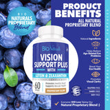 Bio Naturals Vision : ingrédients clés pour une perception des couleurs plus nette.