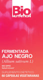 Bio Nutrition Ail Noir Fermenté, gélules noires visibles et absorbtion potentielle.