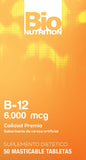 Bio Nutrition B-12 sublingual – comprimé prêt à l’emploi pour l’usage quotidien.