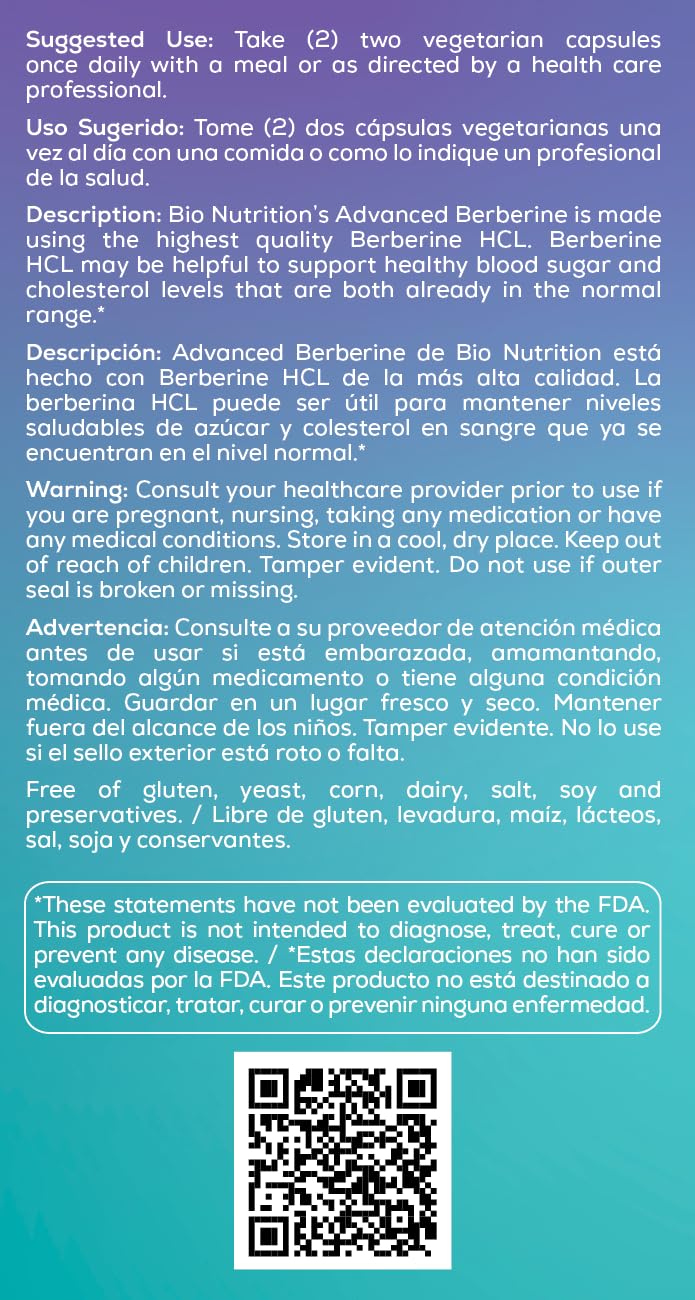 Bio Nutrition Berberine – prise facile au repas.