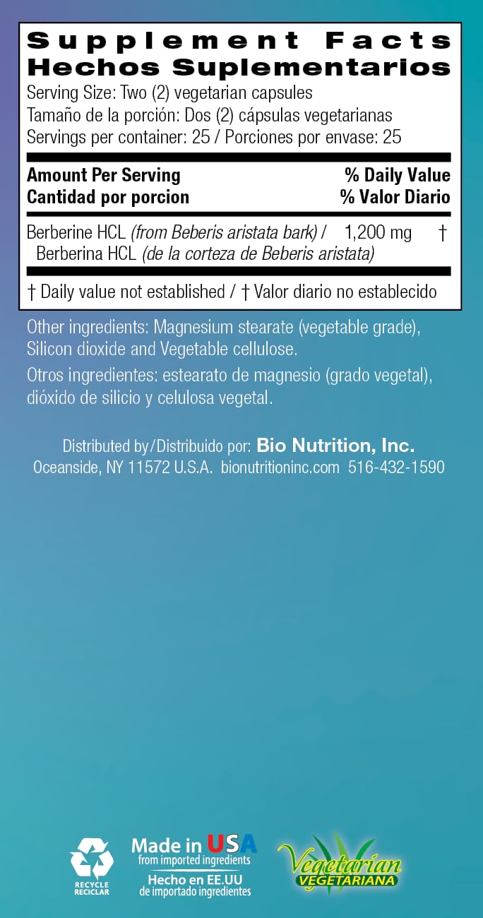 Bio Nutrition Berberine – emballage pratique et rangement aisé.