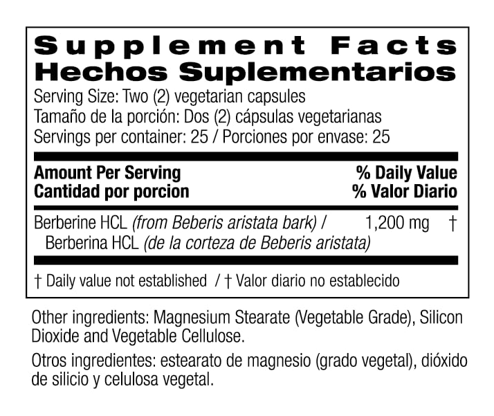 Bio Nutrition Berberine – capsule facile à avaler et bénéfice potentiel GI.