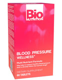 Bio Nutrition Blood Pressure Wellness Tabs – bouteille contenant 60 comprimés faciles à emporter.
