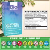 Bio Nutrition California Poppy Vegi-Caps capsules – format pratique pour le quotidien.