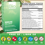 Bio Nutrition Bien-être Immunitaire – feuilles d’olivier visibles, ingrédient naturel clé.