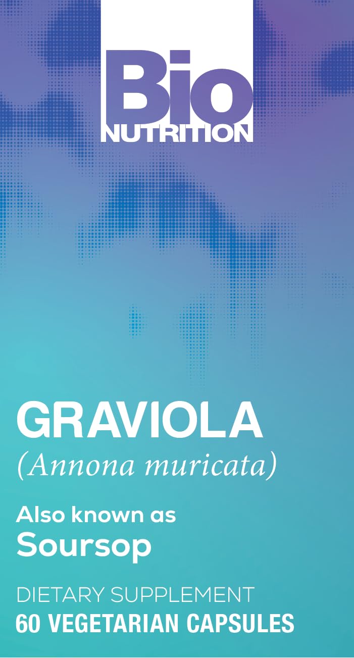 Bio Nutrition Graviola: prise quotidienne illustratee par une main tenant les capsules.